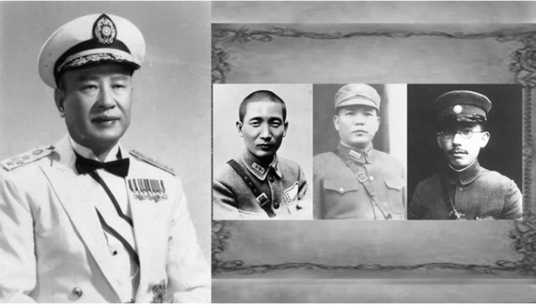 白崇禧与三位投共的国军上将(图片:希望之声合成)