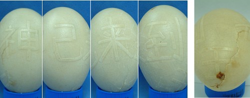 黑龙江藏字鹅蛋嵌"神已来到"、"王"五字。(大纪元).jpg