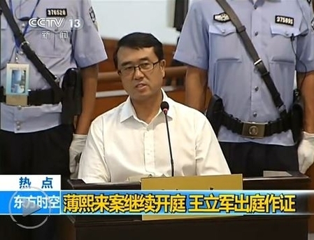 王立军:薄打我一拳 嘴角流血 耳朵流东西